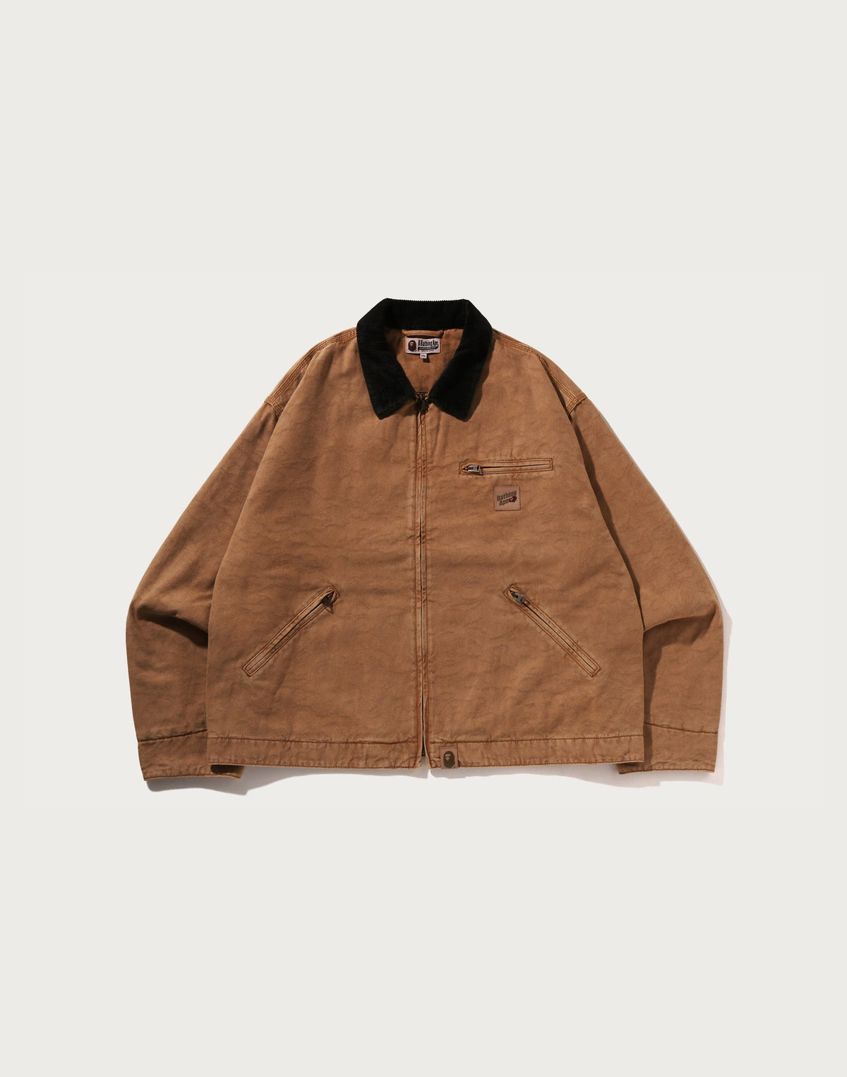 LINE CAMO JACQUARD GARMENT DYED PADDED WORK JACKET MENS