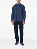Boggi Milano full-zip hooded sweater