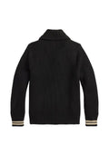 Ralph Lauren RRL skull-patch shawl-collar cardigan
