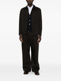 ALPHA STUDIO button-fastening V-neck waistcoat