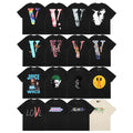 Vlone Big V Letter Graphic Short Sleeve Tee Streetwear Unisex