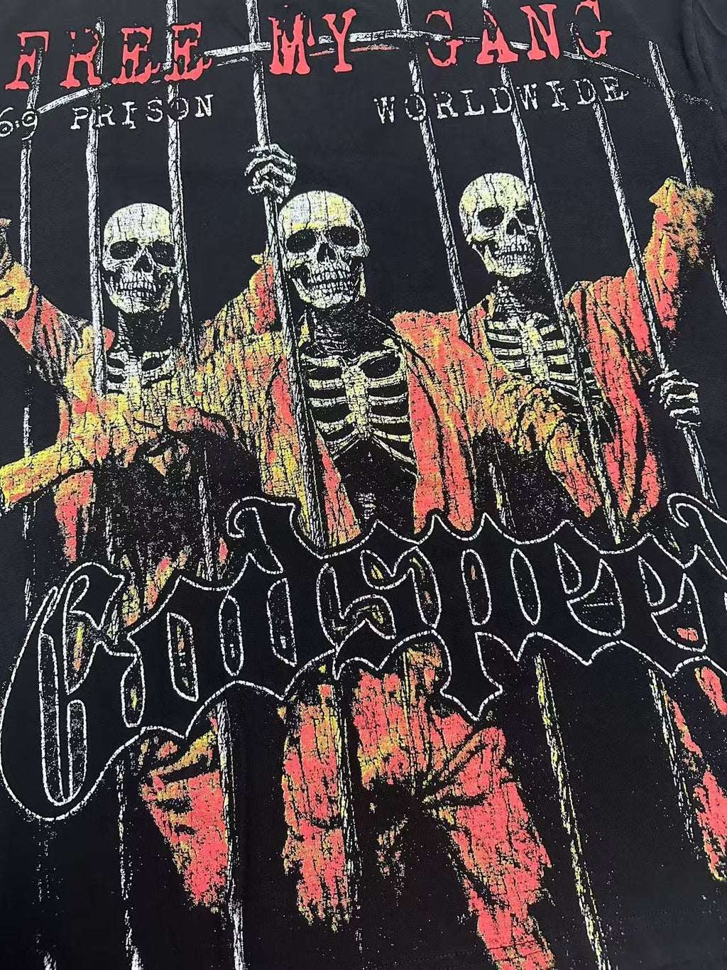 Godspeed Skeleton Prison Graphic T-Shirt